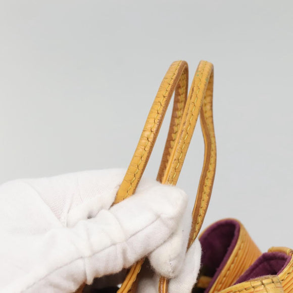 LOUIS VUITTON Epi Petit Noe Shoulder Bag Yellow M44109 LV Auth 142254