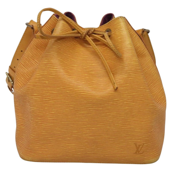 LOUIS VUITTON Epi Petit Noe Shoulder Bag Yellow M44109 LV Auth 142254
