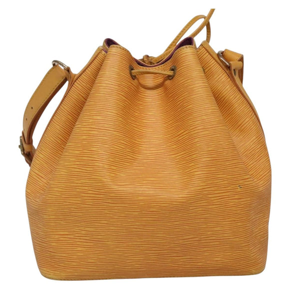 LOUIS VUITTON Epi Petit Noe Shoulder Bag Yellow M44109 LV Auth 142254