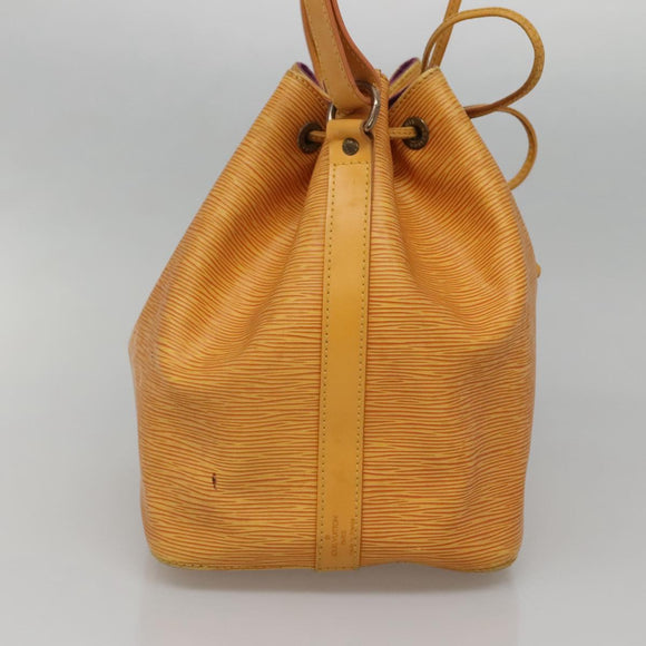 LOUIS VUITTON Epi Petit Noe Shoulder Bag Yellow M44109 LV Auth 142254