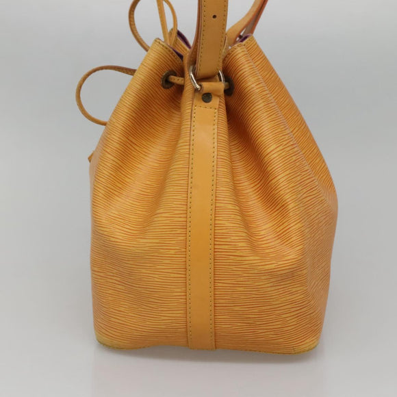 LOUIS VUITTON Epi Petit Noe Shoulder Bag Yellow M44109 LV Auth 142254
