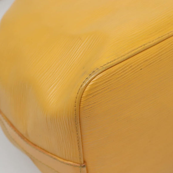 LOUIS VUITTON Epi Petit Noe Shoulder Bag Yellow M44109 LV Auth 142255