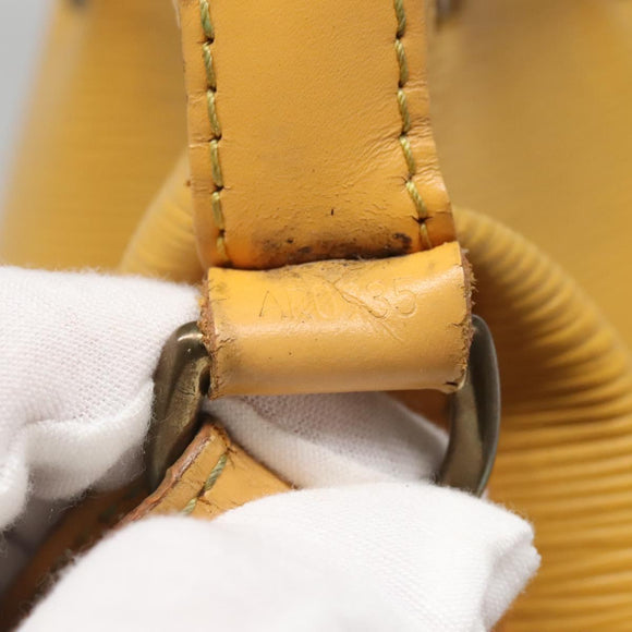 LOUIS VUITTON Epi Petit Noe Shoulder Bag Yellow M44109 LV Auth 142255