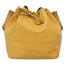 LOUIS VUITTON Epi Petit Noe Shoulder Bag Yellow M44109 LV Auth 142255-13