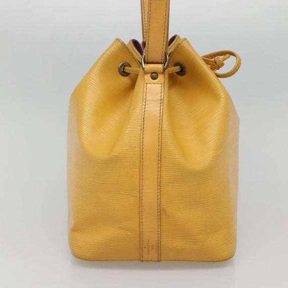 LOUIS VUITTON Epi Petit Noe Shoulder Bag Yellow M44109 LV Auth 142255