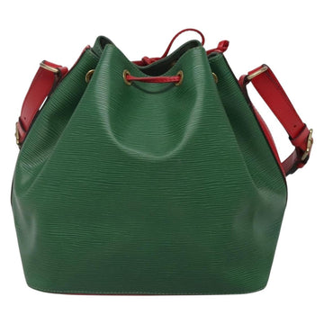LOUIS VUITTON Epi Petit Noe Shoulder Bag Bicolor Green Red M44147 LV Auth 142256 - 0