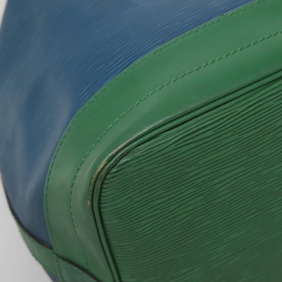 LOUIS VUITTON Epi Noe Shoulder Bag Bicolor Green Blue M44044 LV Auth 142257