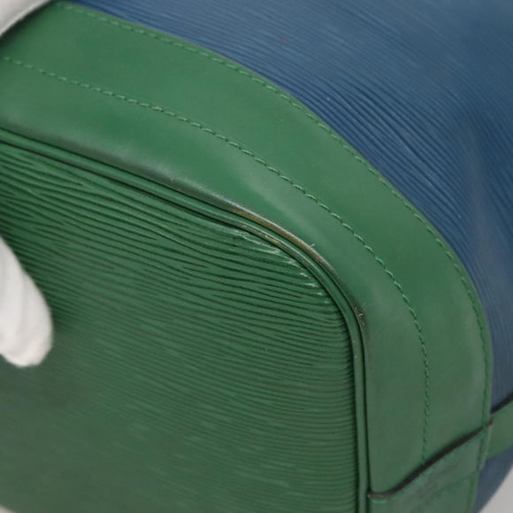 LOUIS VUITTON Epi Noe Shoulder Bag Bicolor Green Blue M44044 LV Auth 142257