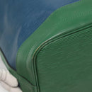 LOUIS VUITTON Epi Noe Shoulder Bag Bicolor Green Blue M44044 LV Auth 142257-13