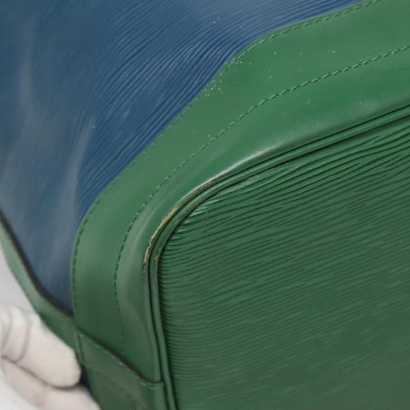 LOUIS VUITTON Epi Noe Shoulder Bag Bicolor Green Blue M44044 LV Auth 142257