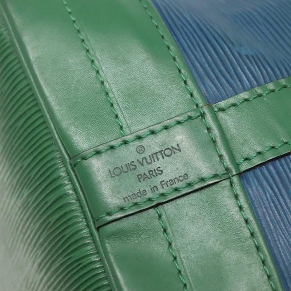 LOUIS VUITTON Epi Noe Shoulder Bag Bicolor Green Blue M44044 LV Auth 142257