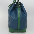 LOUIS VUITTON Epi Noe Shoulder Bag Bicolor Green Blue M44044 LV Auth 142257-5