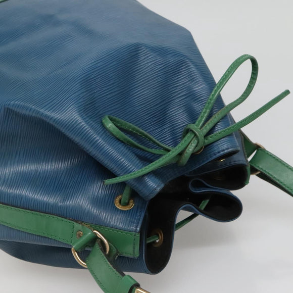 LOUIS VUITTON Epi Noe Shoulder Bag Bicolor Green Blue M44044 LV Auth 142257