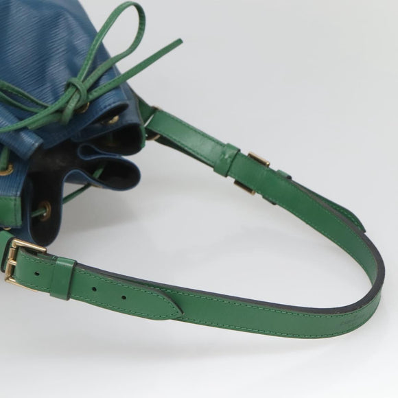 LOUIS VUITTON Epi Noe Shoulder Bag Bicolor Green Blue M44044 LV Auth 142257