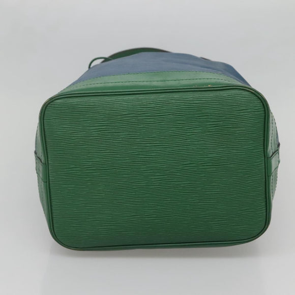 LOUIS VUITTON Epi Noe Shoulder Bag Bicolor Green Blue M44044 LV Auth 142257