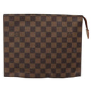 LOUIS VUITTON Damier Ebene Poche Toilette 26 Pouch N47543 LV Auth 142258-13