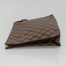 LOUIS VUITTON Damier Ebene Poche Toilette 26 Pouch N47543 LV Auth 142258-3