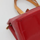 LOUIS VUITTON Vernis Rosewood Avenue Hand Bag Pomme D'amour M93507 Auth 142264-15