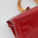 LOUIS VUITTON Vernis Rosewood Avenue Hand Bag Pomme D'amour M93507 Auth 142264-17