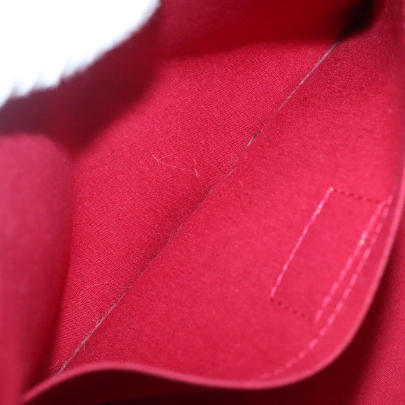 LOUIS VUITTON Vernis Rosewood Avenue Hand Bag Pomme D'amour M93507 Auth 142264