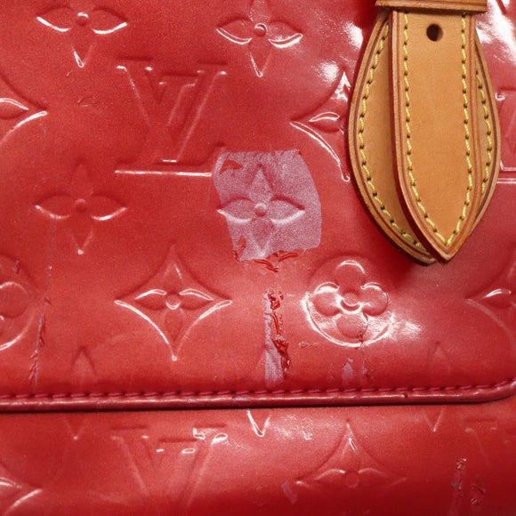LOUIS VUITTON Vernis Rosewood Avenue Hand Bag Pomme D'amour M93507 Auth 142264