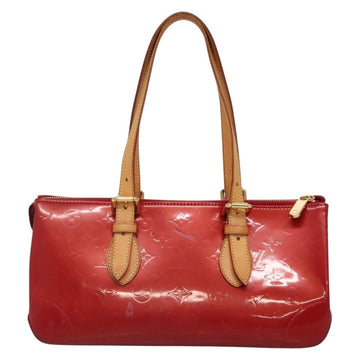 LOUIS VUITTON Vernis Rosewood Avenue Hand Bag Pomme D'amour M93507 Auth 142264 - 0