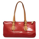 LOUIS VUITTON Vernis Rosewood Avenue Hand Bag Pomme D'amour M93507 Auth 142264-2