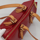LOUIS VUITTON Vernis Rosewood Avenue Hand Bag Pomme D'amour M93507 Auth 142264-6