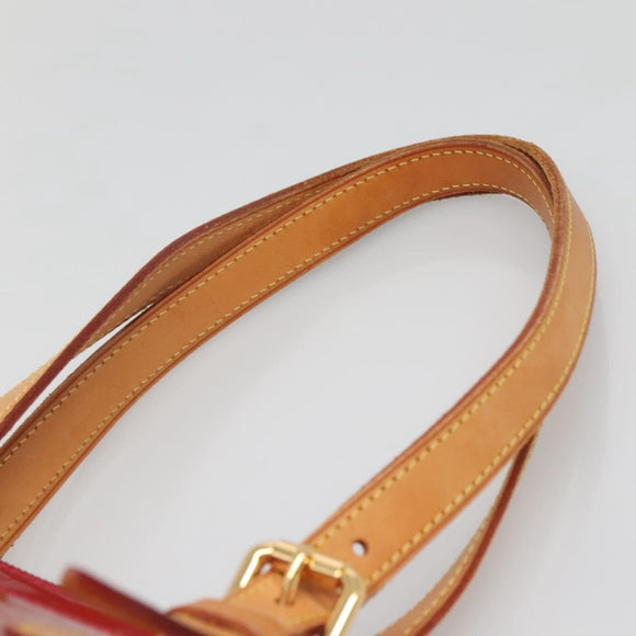 LOUIS VUITTON Vernis Rosewood Avenue Hand Bag Pomme D'amour M93507 Auth 142264