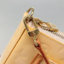 LOUIS VUITTON Vernis Mallory Square Accessory Pouch Pink M91292 LV Auth 142265-18