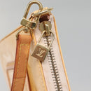 LOUIS VUITTON Vernis Mallory Square Accessory Pouch Pink M91292 LV Auth 142265-9