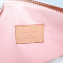LOUIS VUITTON Vernis Mallory Square Accessory Pouch Pink M91292 LV Auth 142265-19