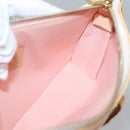 LOUIS VUITTON Vernis Mallory Square Accessory Pouch Pink M91292 LV Auth 142265-20