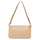 LOUIS VUITTON Vernis Mallory Square Accessory Pouch Pink M91292 LV Auth 142265-2