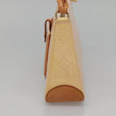 LOUIS VUITTON Vernis Mallory Square Accessory Pouch Pink M91292 LV Auth 142265-4