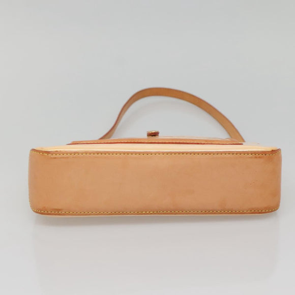 LOUIS VUITTON Vernis Mallory Square Accessory Pouch Pink M91292 LV Auth 142265