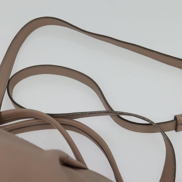 Salvatore Ferragamo Gancini Hand Bag Leather 2way Purple Gold Auth 142267