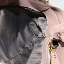 Salvatore Ferragamo Gancini Hand Bag Leather 2way Purple Gold Auth 142267-19