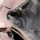 Salvatore Ferragamo Gancini Hand Bag Leather 2way Purple Gold Auth 142267-20