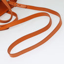 Salvatore Ferragamo Gancini Hand Bag Canvas 2way Orange Silver Auth 142268-9