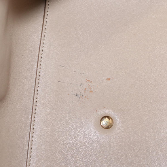 Salvatore Ferragamo Gancini Hand Bag Leather Pink Gold Auth 142269