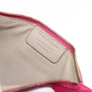 Salvatore Ferragamo Gancini Hand Bag Leather Pink Gold Auth 142269-12