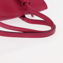 Salvatore Ferragamo Gancini Hand Bag Leather Pink Gold Auth 142269-7