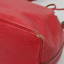 LOUIS VUITTON Epi Petit Noe Shoulder Bag Red M44107 LV Auth 142271-9