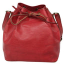 LOUIS VUITTON Epi Petit Noe Shoulder Bag Red M44107 LV Auth 142271-13