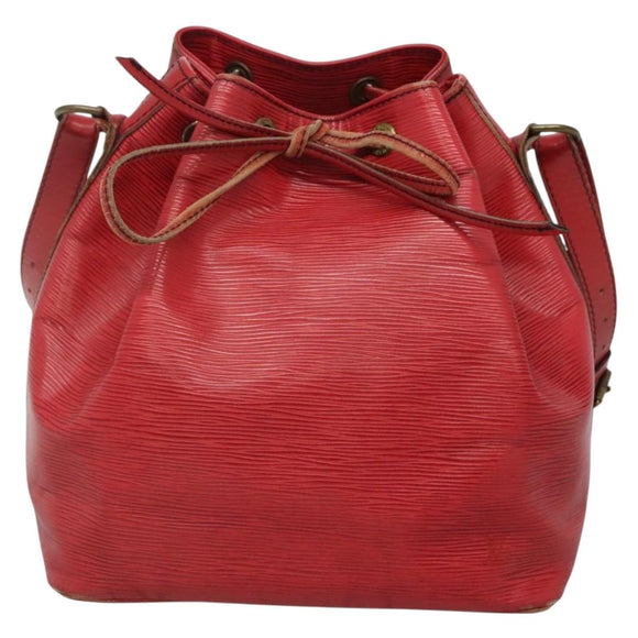 LOUIS VUITTON Epi Petit Noe Shoulder Bag Red M44107 LV Auth 142271
