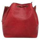 LOUIS VUITTON Epi Petit Noe Shoulder Bag Red M44107 LV Auth 142271-2