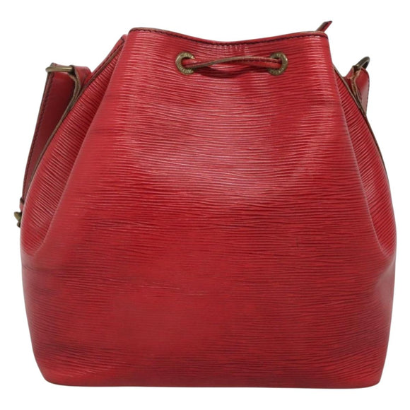 LOUIS VUITTON Epi Petit Noe Shoulder Bag Red M44107 LV Auth 142271