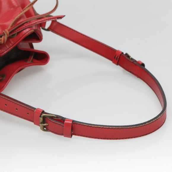 LOUIS VUITTON Epi Petit Noe Shoulder Bag Red M44107 LV Auth 142271