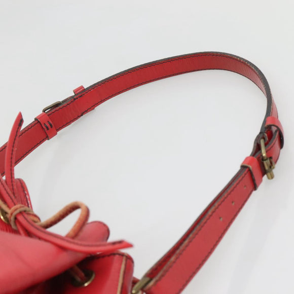 LOUIS VUITTON Epi Petit Noe Shoulder Bag Red M44107 LV Auth 142271